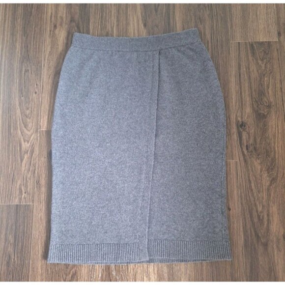 💙 Banana Republic Pull On Merino Wool Blend Size L/XL Midi Skirt Preppy Fall Ch - Picture 8 of 8